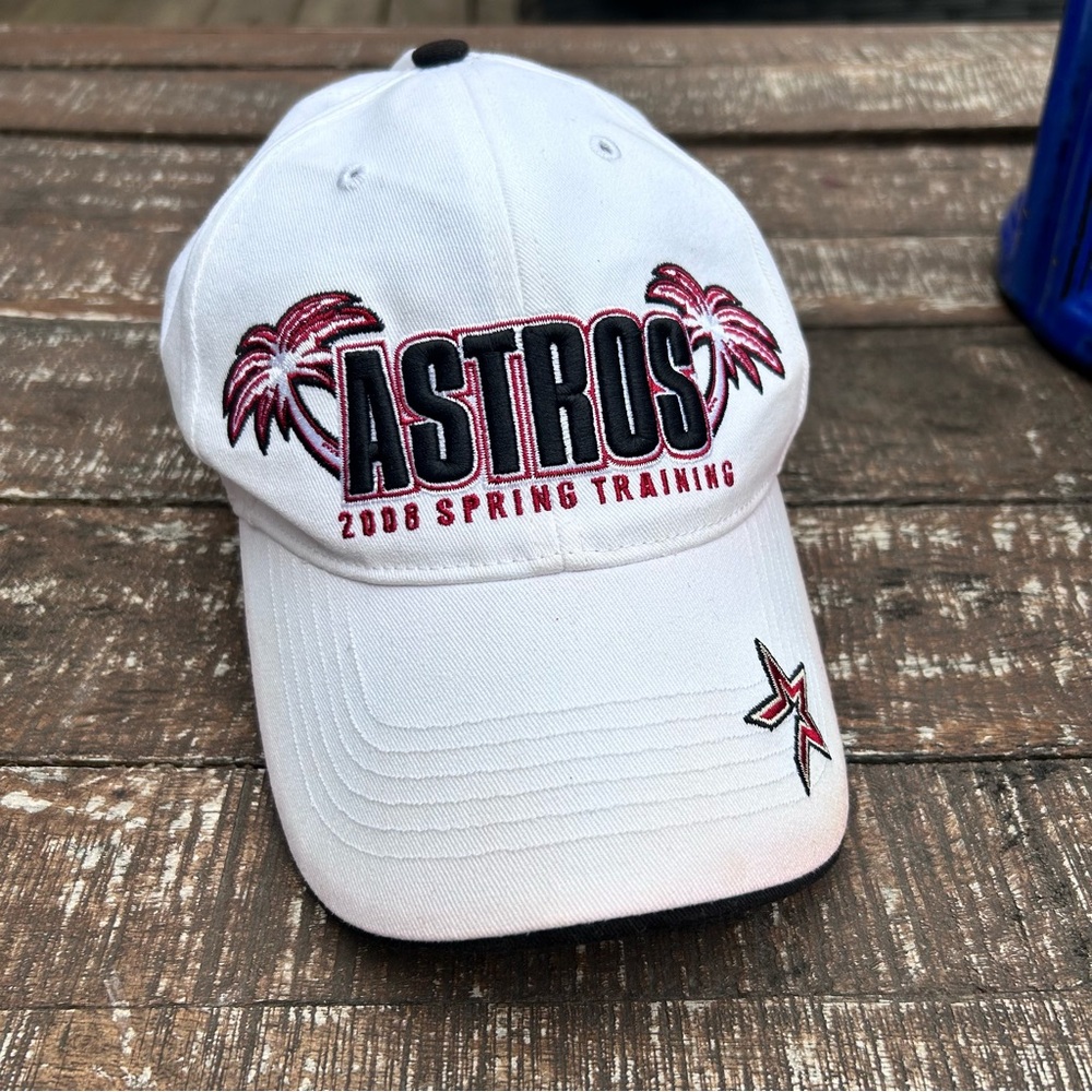 Houston Astros 2008 Spring Training Vintage Ball Cap  White Palm Trees
